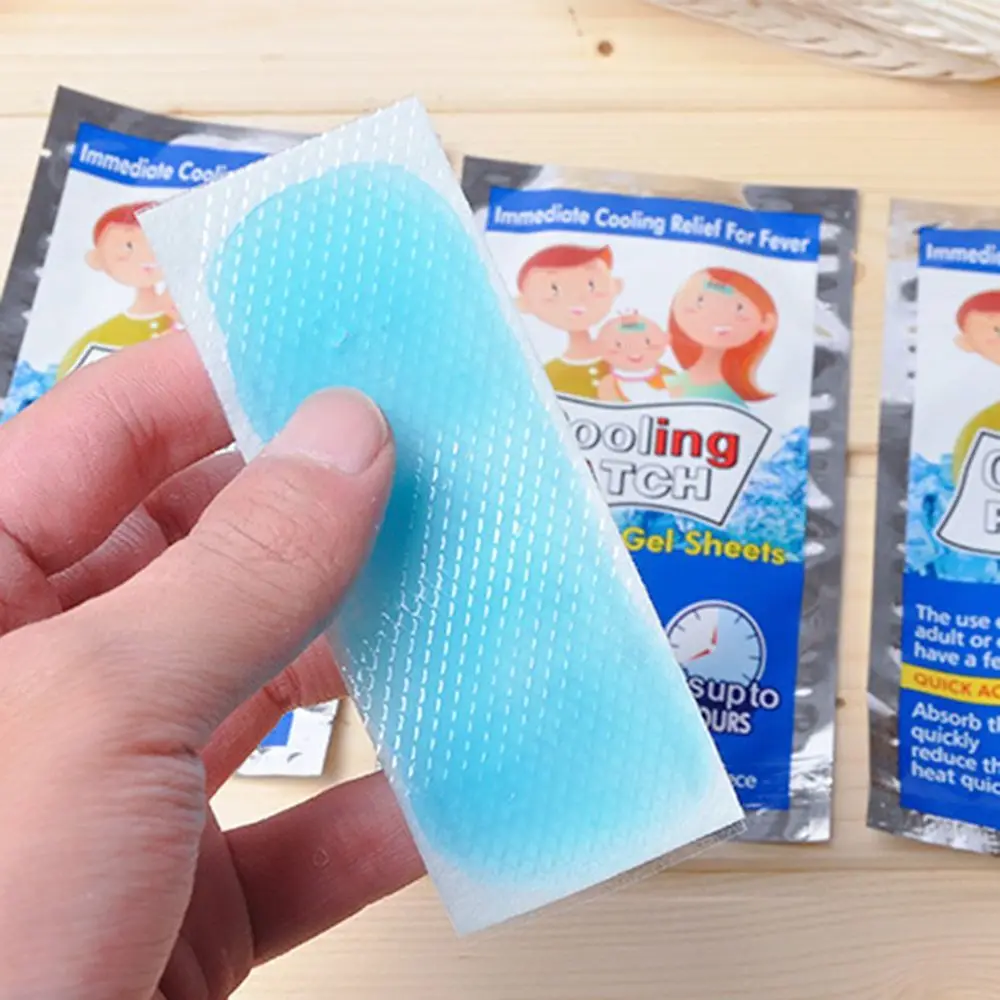 Baby Plaster Ice Gel Lower Temperature Cooling Patches Fever Down Headache Pad Baby Heat Cooling Sheets