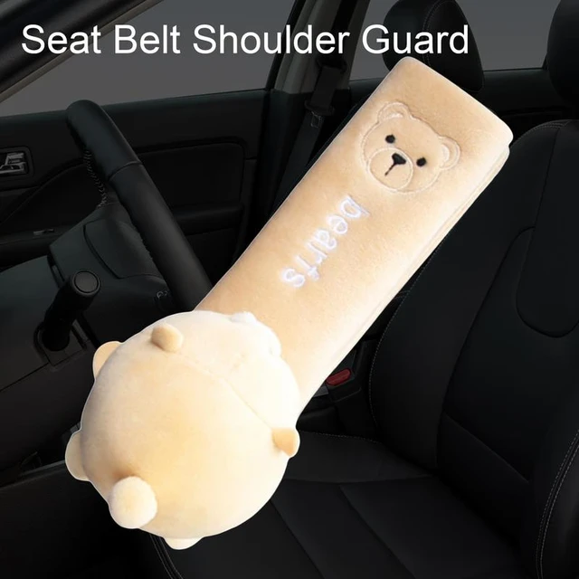 Simpatico cartone animato giocattolo animale Auto cintura di sicurezza  copertura cintura di sicurezza imbracatura cuscino Auto tracolla Protector  Pad per i bambini - AliExpress