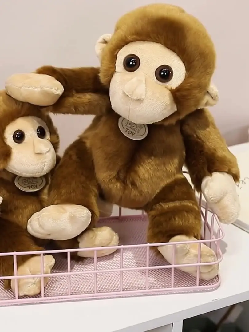 17/23/30 センチメートル高リアルなダークブラウン猿ぬいぐるみソフト