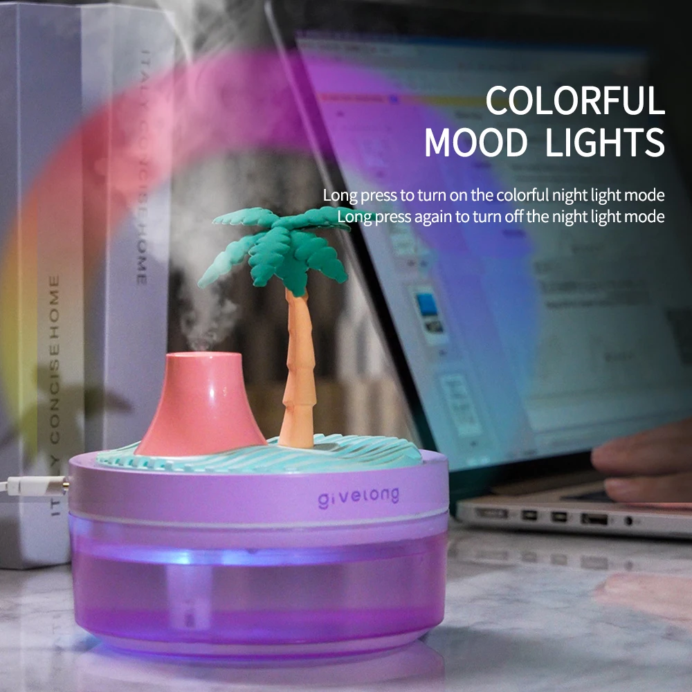 Landscape Air Humidifier Small Spray Hydration Household Silent Bedroom Desktop Car USB Aromatherapy Humidifiers Diffuser