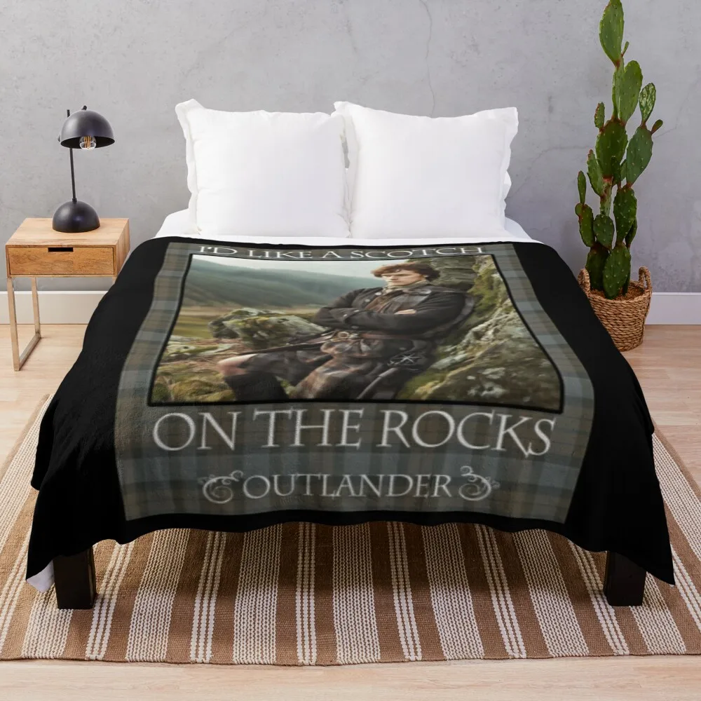 

Outlander On Starz T-ShirtI'd Like a Scotch on the Rocks Throw Blanket Luxury St cosplay anime Fluffys Large Blankets