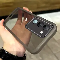 Enhanced Plating Silicone Shockproof Back Cover for Vivo T4 Lite (Jtm TH)
