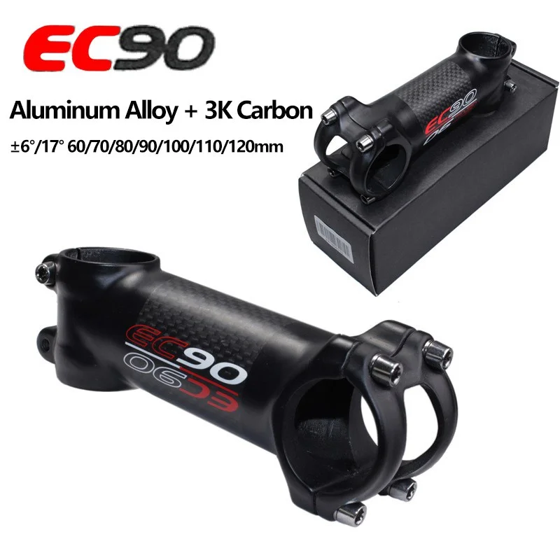 

EC90 Stem Bike Stem for Mountain Bike Road Bicycle Stem Carbon + Aluminum Alloy Bike Handlebar Stem 70/80/90/100/110mm Mtb Stem
