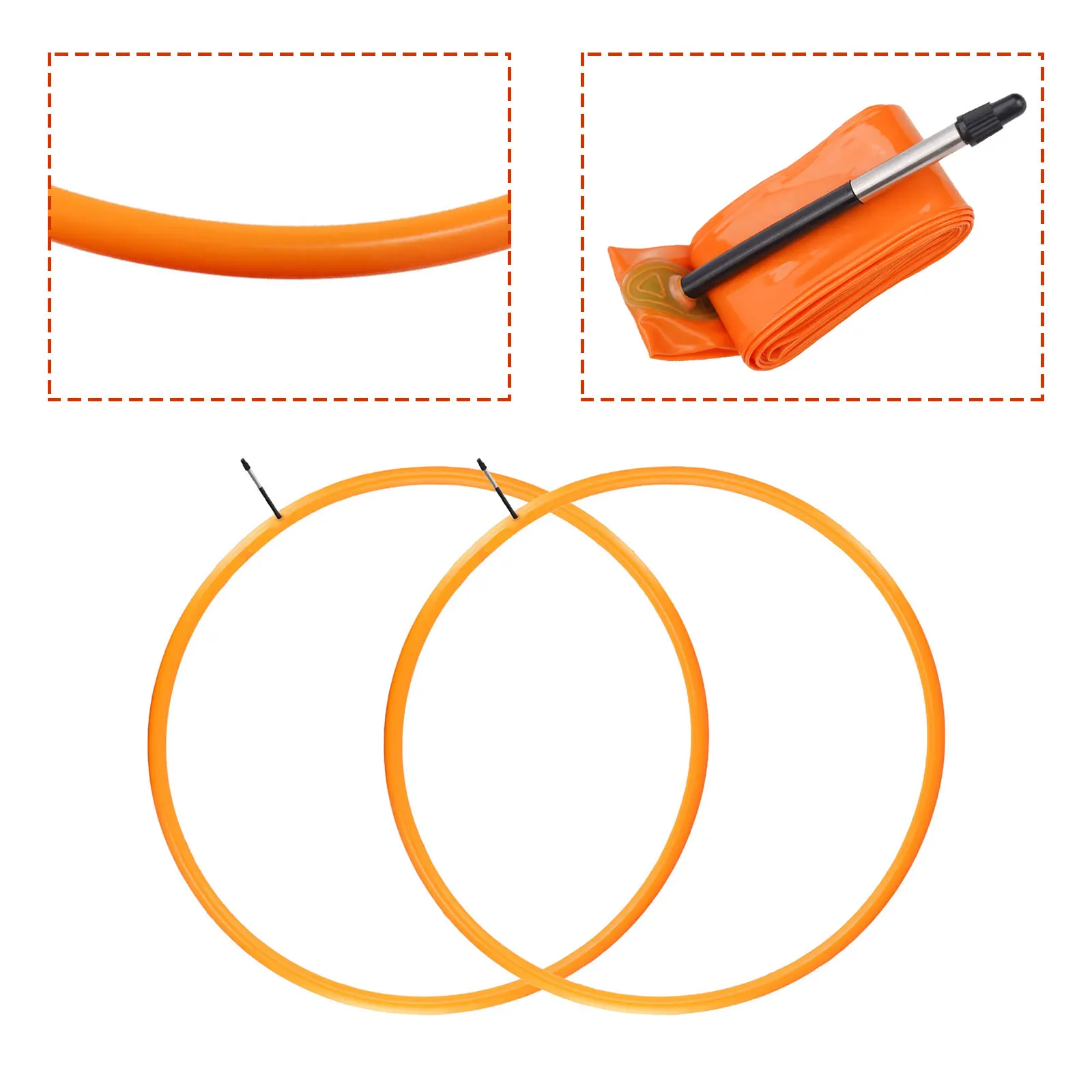 Think Rider 1/2/4/6Pcs Ultralight 28g Bike Inner Tube 700X18 25 28 32 Road Bicycle TPU Material Tire 65mm Length French Valve