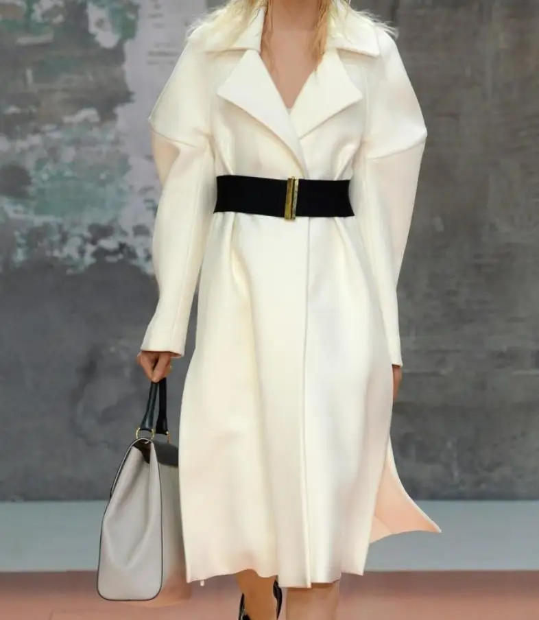 

Женская шерстяная накидка оверсайз, длинное однотонное свободное утепленное пальто из смешанной шерсти для осени и зимы