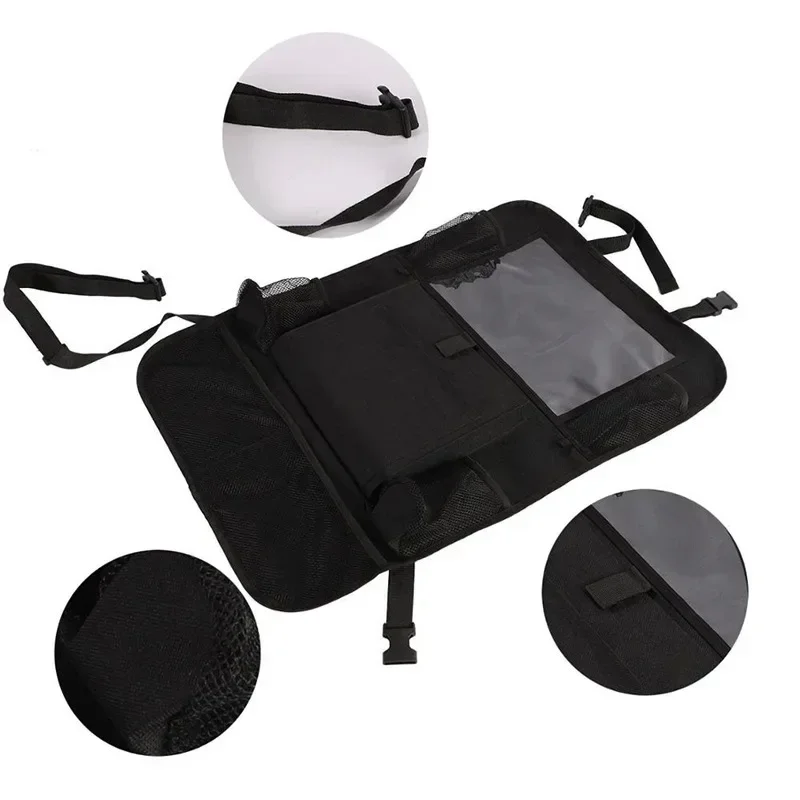 1pcs Car Storage Bag Auto Seat Cover Cushion Children Anti Kick Bag Car Seats Back Organizer with Touch Screen Tablet Holder