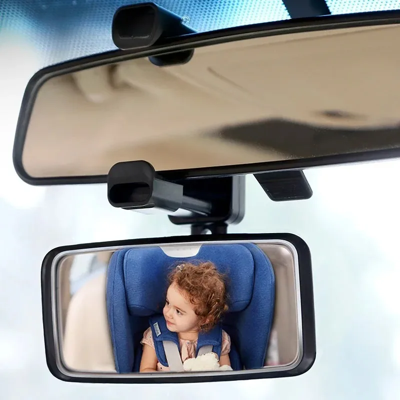 Car Interior Rear View Mirror Mount Clip car mirror 360 Rotatable Adjustable Car Observing Back Seat Auxiliary Mirror Baby Monitor
