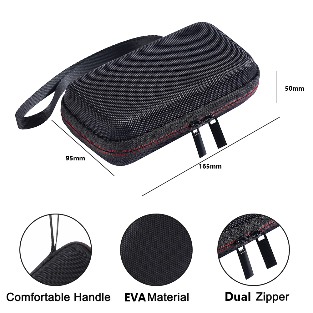 Hard Carrying Case Portabl Bag With Mesh Bags EVA Nylon Zipper Bags For RG35XX H/RG353M Case Mini Game Player Gaming Accessories