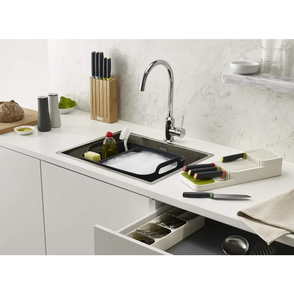 Knife Holder Knife Organizer Kitchen Drawer Cutlery Storage Tray Tableware Organizer Container For Knives Block Rack 1pc
