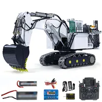 1/25 Metal R9800 Heavy RC Hydraulic Excavators Double Pump RTR PL18EVlite Remote Control Ready to Run Trucks Digger Light Motor 2