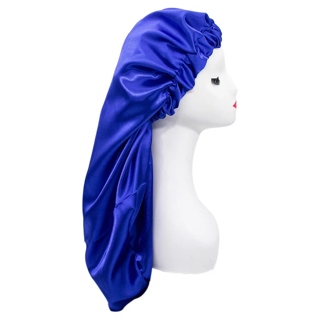KASESSS 3 Pezzi Cuffia Seta per Capelli Notte, Silk Bonnet Morbido per Capelli Ricci, Elastico a Fascia Larga Cappello per Bambini e Bambine