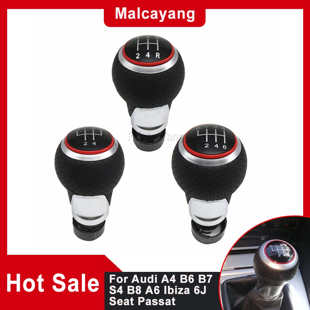 Accessori Auto Per Audi A4 B6 B7 B8 A6 S4 8K A5 8T Q5 8R S Line Ibiza 6J Seat Leon Mk1 Passat Pomello Del Cambio Leva Del Cambio