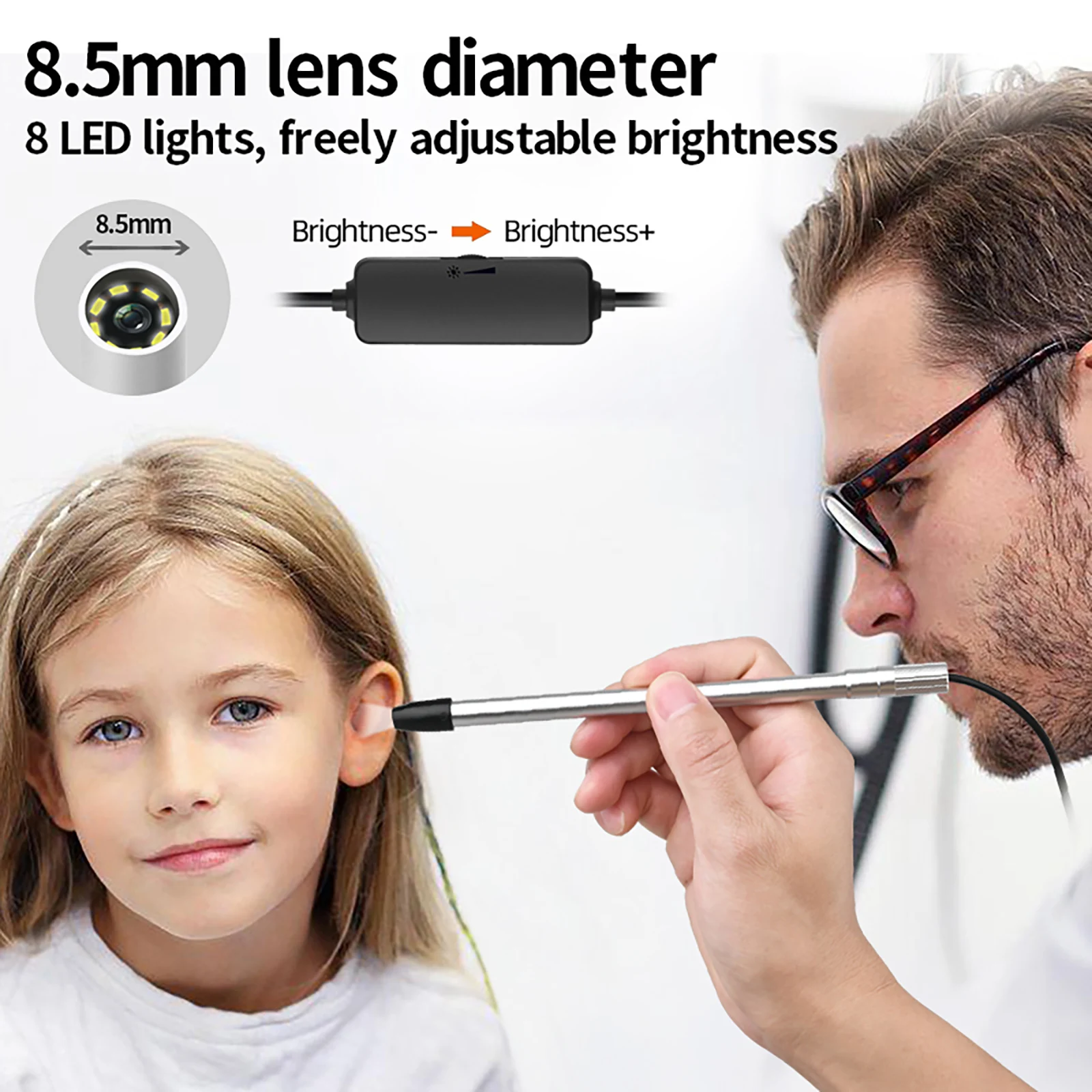 Handheld Digital Microscope Camera 1080P HD USB Inspection Camera 50x-200x Magnification Microscopes With 8 LED For TYPE- C 4