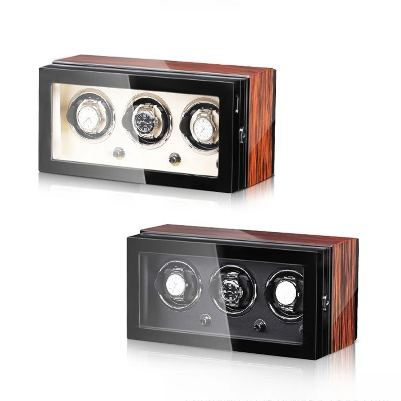 Large Capacity Automatic Watch Winder Cabinet with Piano Lacquer Finish, Rectangular Wo... - SKU LAWW1123 - UGI Packaging