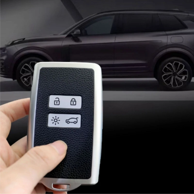 Premium TPU Leather Car Key Cover - Stylish Protection