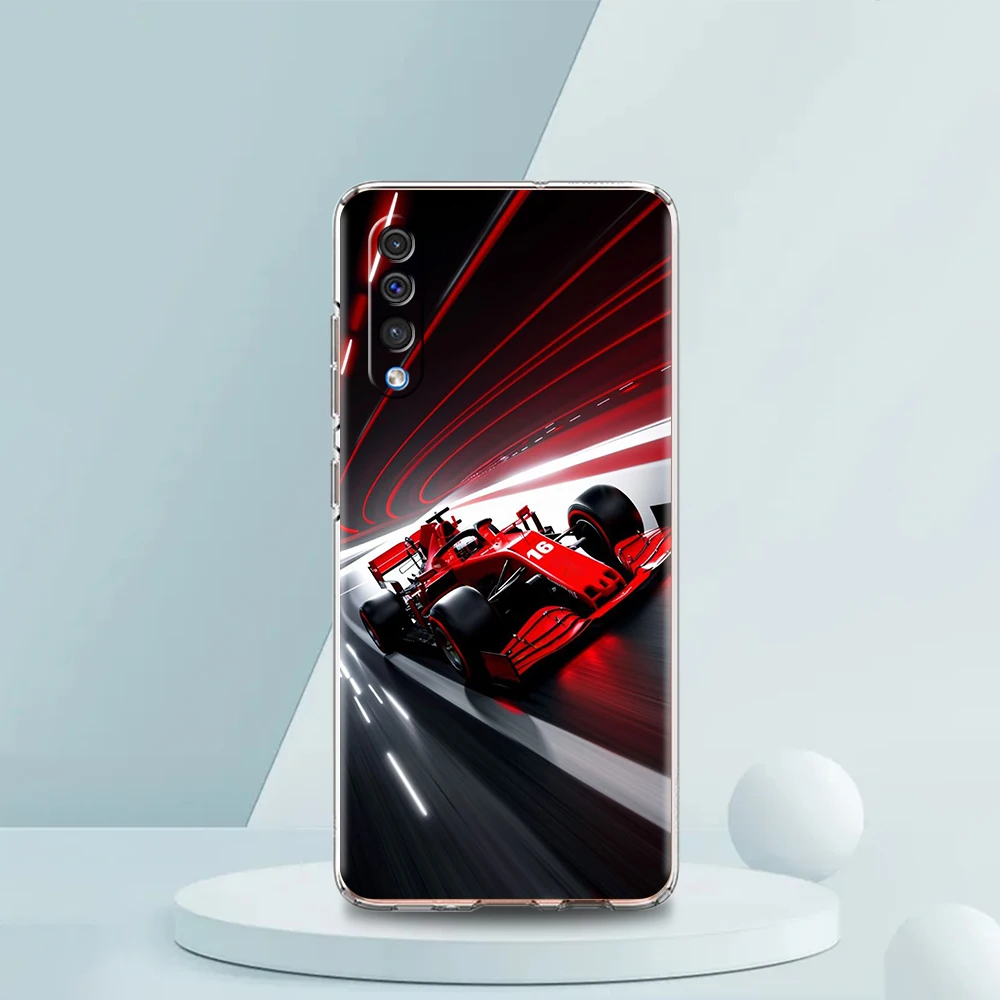 Transparent Phone Case with Nurburgring F1 Circuit Pattern - Soft TPU Cover