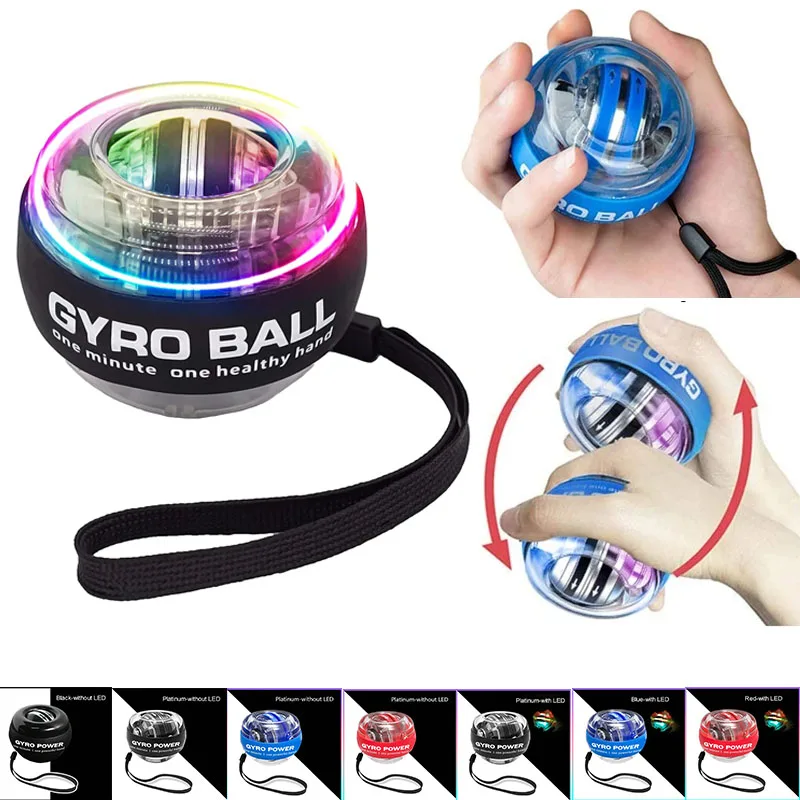 LEDGyroscopicPowerWristBallSelfstartingGyroBallGyroballArmHandMuscleForceTrainer