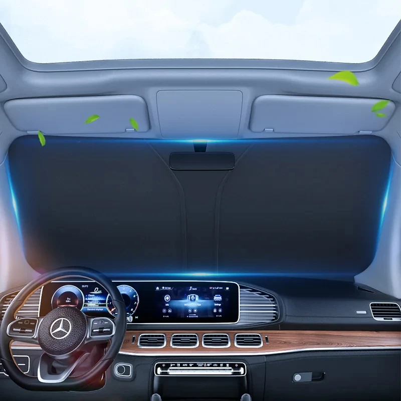Car Sunshade Front Window Sun Heat insulation Blinds Interior Windshield Shade Cover Cooling Car Accessories
