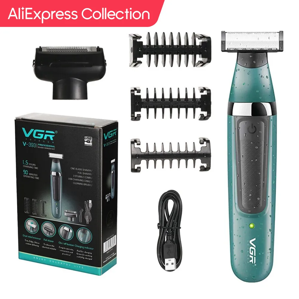 Collezione Aliexpress Vgr Rasoio Impermeabile Rasoio Elettrico Per Uomo Tagliacapelli Per Il Corpo Rasoio Per Bikini Per Aree Intime Epilatore Per Le 