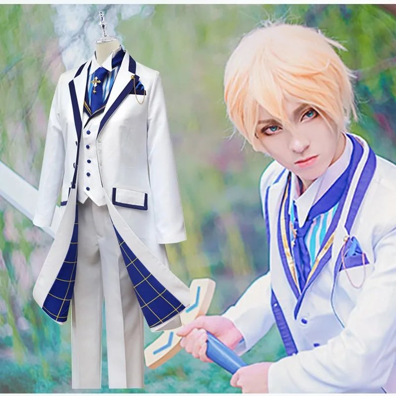 New Fate Grand Orde Fgo Sciabola King Artù Cosplay Costume Parrucca Pendragon Knight Of Sky Sliver Uniformi Bianche Outfit Rose Cosplay