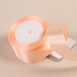 Luxurious Silk Satin Ribbons for Gift Wrapping and Event Decoration (07 champagne)