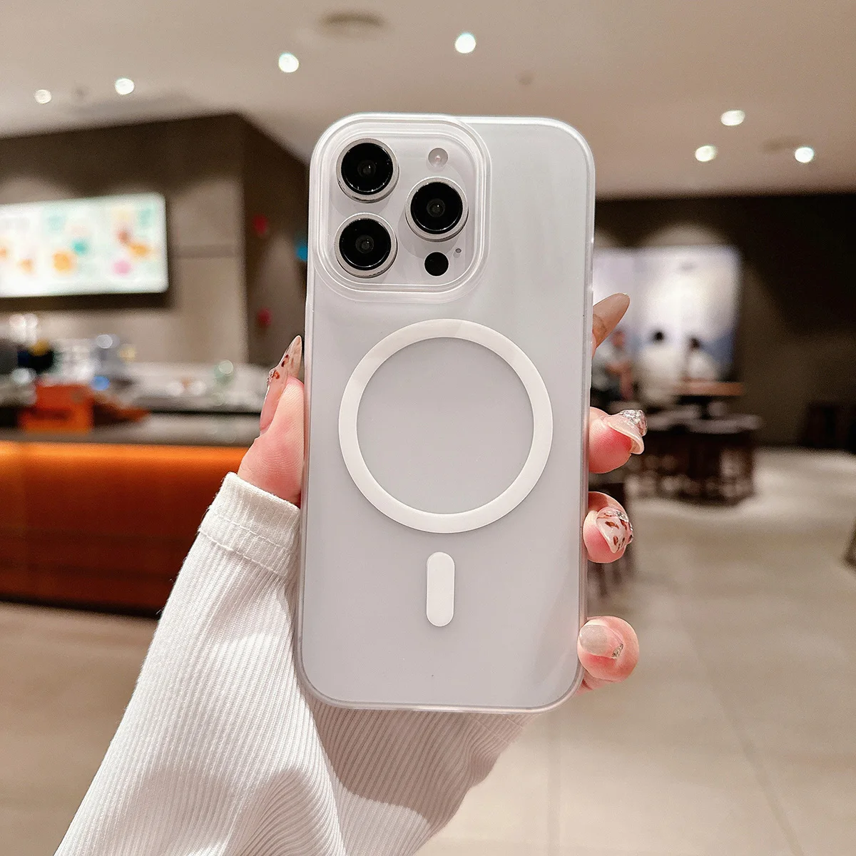 Sleek Magnetic Hard Plastic Phone Case - Ultra-Thin Shockproof Cover