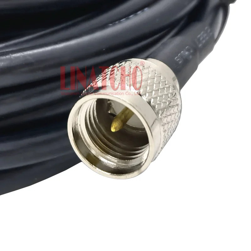Antenna NMO Mounts Cable Kit with MINI UHF Male Connector 5 Meters RG58 Coax