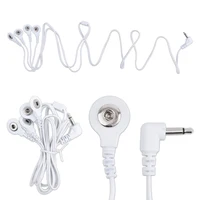 Câble de connexion 3.5mm 2/4 têtes pour masseur Tens, Machine d'électrothérapie, fils d'électrode, Massage et Relaxation 6