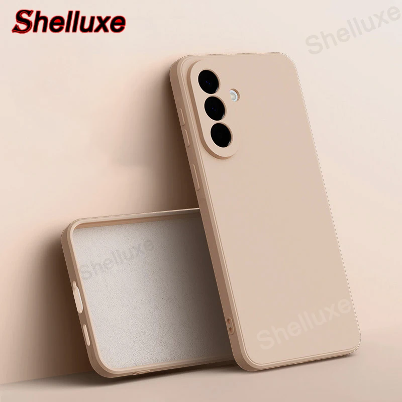 Shelluxe Square Liquid Silicone Silky Feel Case Cover