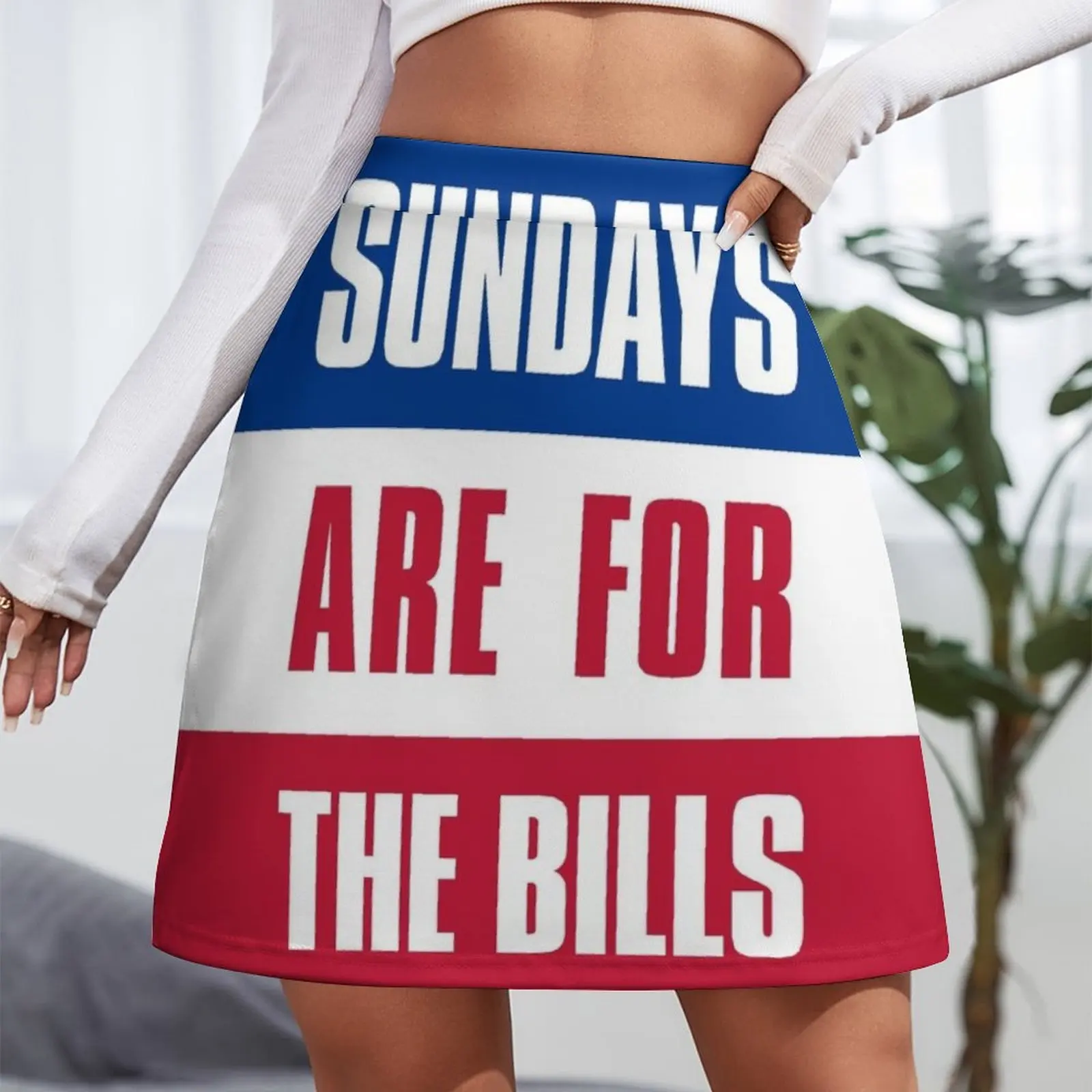Sundays are for The Bills, Buffalo Football Fans Mini Skirt korean summer clothes skirts for women 2023