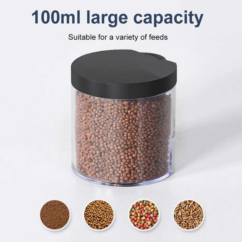 Automatic Intelligent Control Fish Feeder Large Capacity 100Ml Aquarium Goldfish Feeder for Small Tank Big Aquariums & Pond