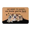 Hot-selling Flannel Doormat Boxer Boxer Floor Mat 3D Printed Animal Dog Carpet Home Decoration 40x60cm 2