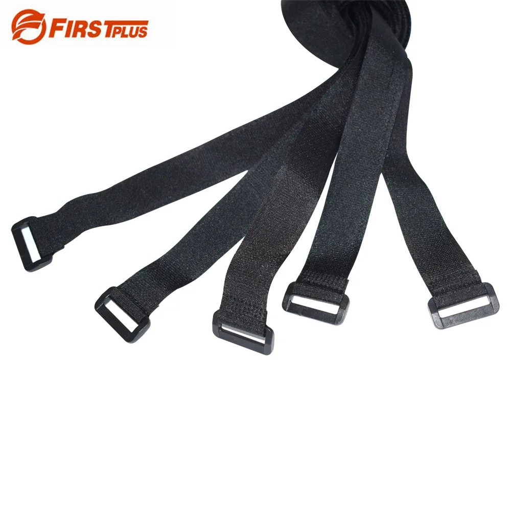 10 Pcs Black Nylon Rope Belt Cargo Luggage Fastener Straps With Self-adhesive Sticker For Outdoor Camping Bags Lashing Straps
