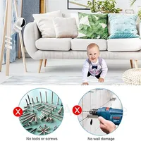 Support mural pour moniteur de bébé, support mural en gel de silice, sans trou, pour berceau, tige de tuyau, torsion Flexible et réglable 4