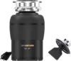 Disposal 3/4 HP for Kitchen sink Quiet with Stopper Power Cord, Easy install, Continuous Feed Food Waste Disposer Stainless Stee 1