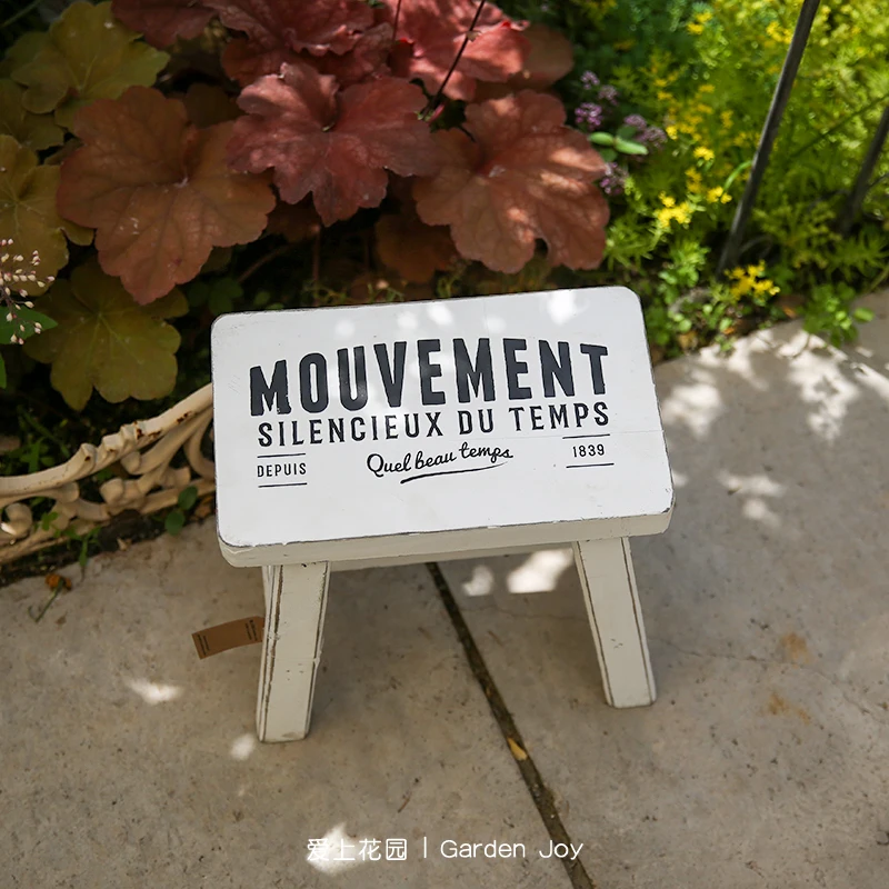 รูปสินค้า ไม้เก่าตกแต่งสวน Bench สำหรับ Garden และ Plant Rack ระเบียงแนวตั้งกระถางดอกไม้ฐานแข็งแรง