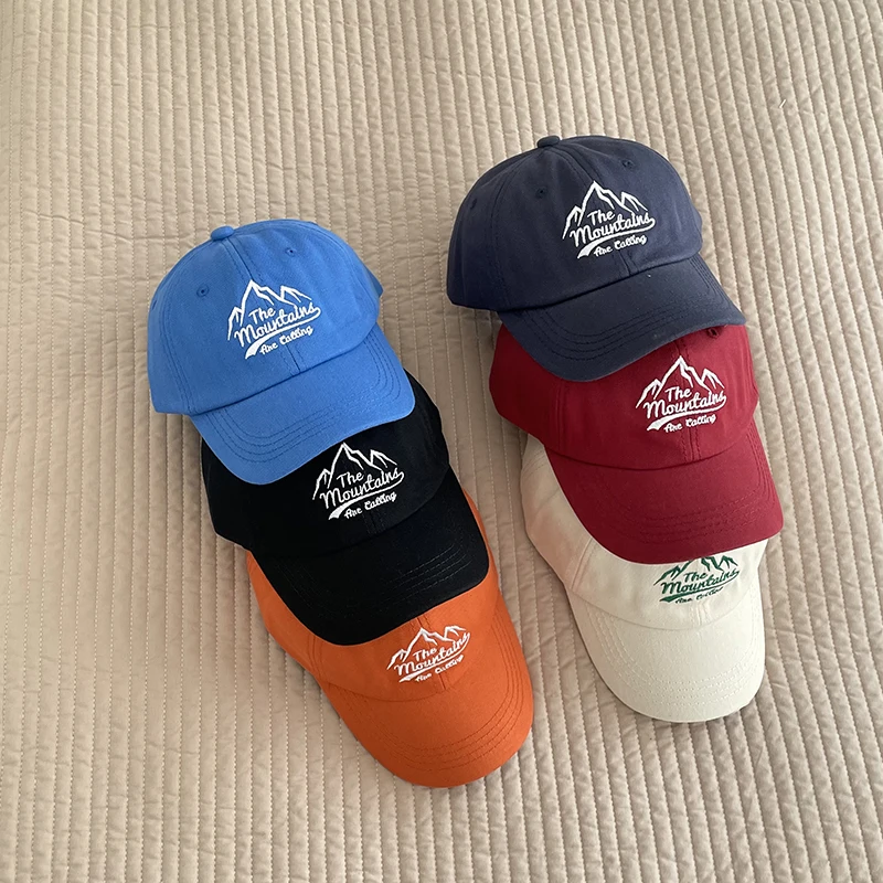 

Spring Summer Baseball Cap Children's Hat Baby Cotton Breathable Kids Hats Letter Embroidered Girl Boy Caps