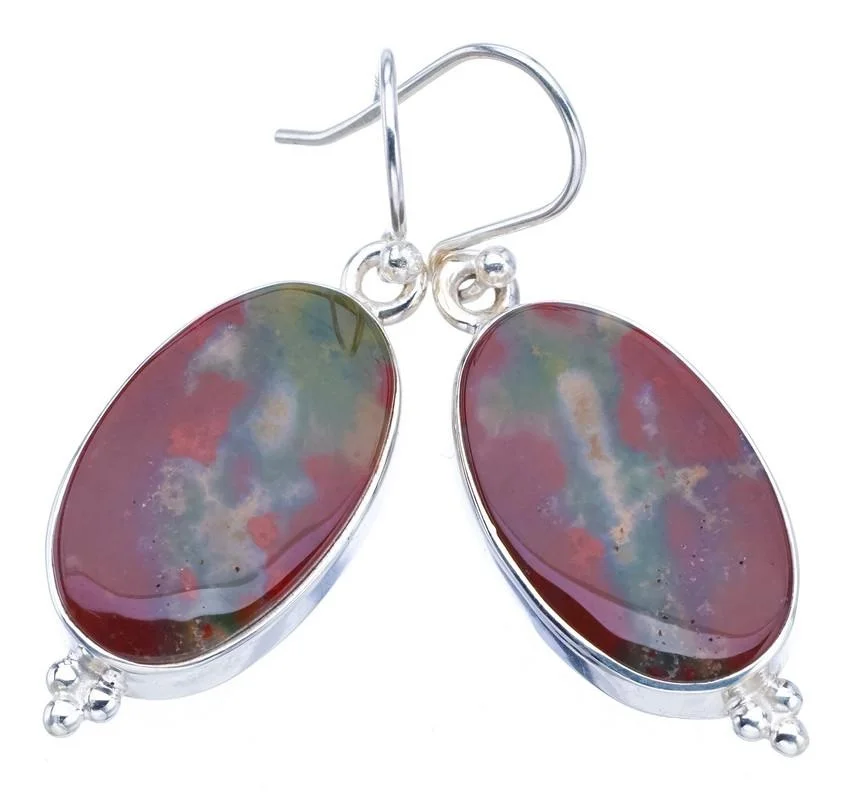 

Серьги ручной работы из серебра 1,75 пробы с драгоценными камнями StarGems F6374