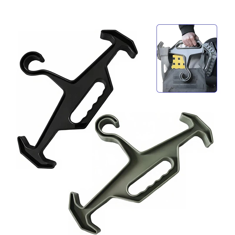 💖 1 Pezzo Gancio Resistente per Gilet Tattici da Caccia, Tute da Immersione, Attrezzatura da Paintball, Espositore