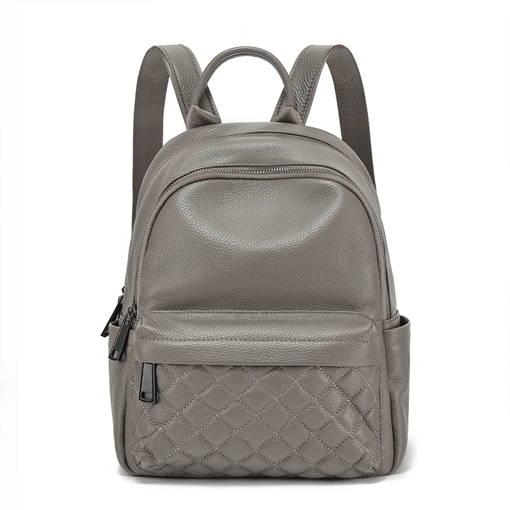 Top Layer Cowhide Women Backpack New Trendy Women's bag Large Capacity Backpack Genuine Leather Fashionable Women Backpack