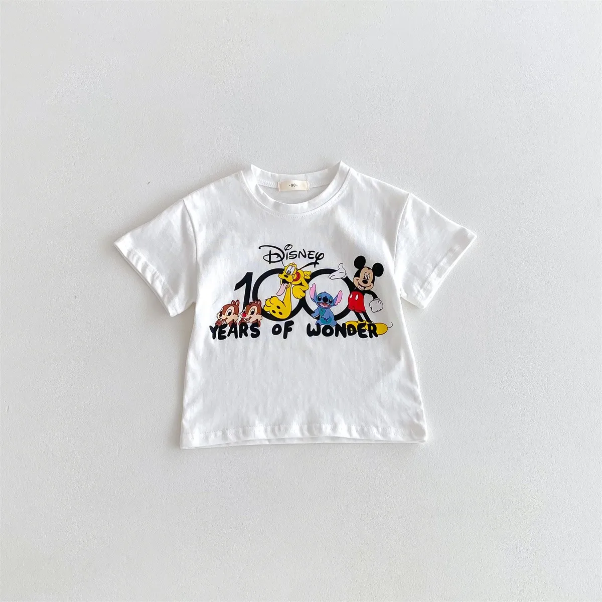 Mickey Mouse Fashion T-shirt Round neck loose top Baby Girl Short sleeved Top Children's T-shirt Cartoon Fashion T-shirt 4