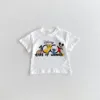 Mickey Mouse Fashion T-shirt Round neck loose top Baby Girl Short sleeved Top Children's T-shirt Cartoon Fashion T-shirt 4
