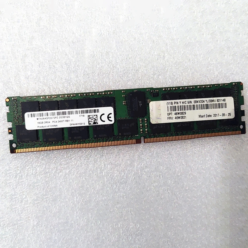1PCS Server Memory For IBM RAM X3850 X6 M5 X3550M5 X3950X6 46W0829 46W0831 00NV204 16GB DDR4 PC4-2400T-R 19200 2RX4 ECC REG 5 1PCS Server Memory For IBM RAM X3850 X6 M5 X3550M5 X3950X6 46W0829 46W0831 00NV204 16GB DDR4 PC4-2400T-R 19200 2RX4 ECC REG - Image 3