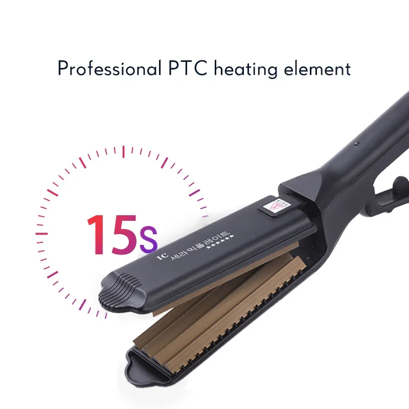 Ceramic Crimper Iron For Fluffy Hairstyle Curling Iron Corrugation Plate Crimper Hair Irons Anti Static Hair Crimping hair curler,hair iron