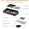 4-Burner Tailgater Grill Griddle Combo, Portable Propane Gas Grill and Griddle Combo for Backyard or Outdoor BBQ Cooking 6
