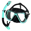 Professional Swimming Waterproof Soft Silicone Glasses Anti-Fog Plating Goggles Full Dry Breathing Tube Diving Mask 1