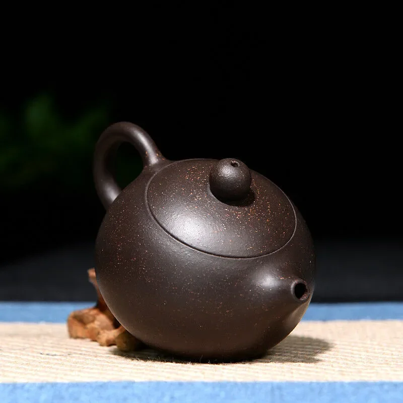 90ml Tea Set 3oz Marked Tea Pot Ball Shaped Infuser Holes Real Yixing Zisha Kungfu Pots Clay Teapot Gift Send Zisha Cup