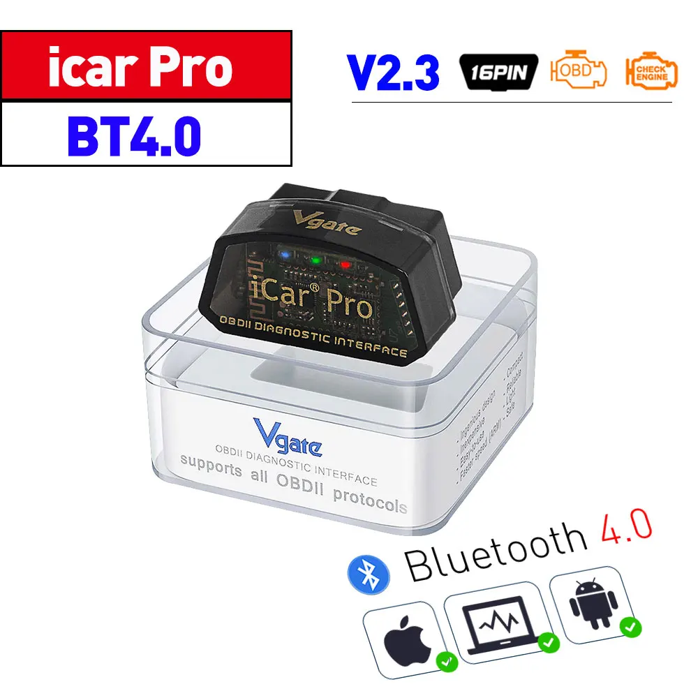 Adattatore OBD2 Bluetooth Vgate Icar 2 - Lettore Codici Auto Per IOS, Android, Windows - Foto 8