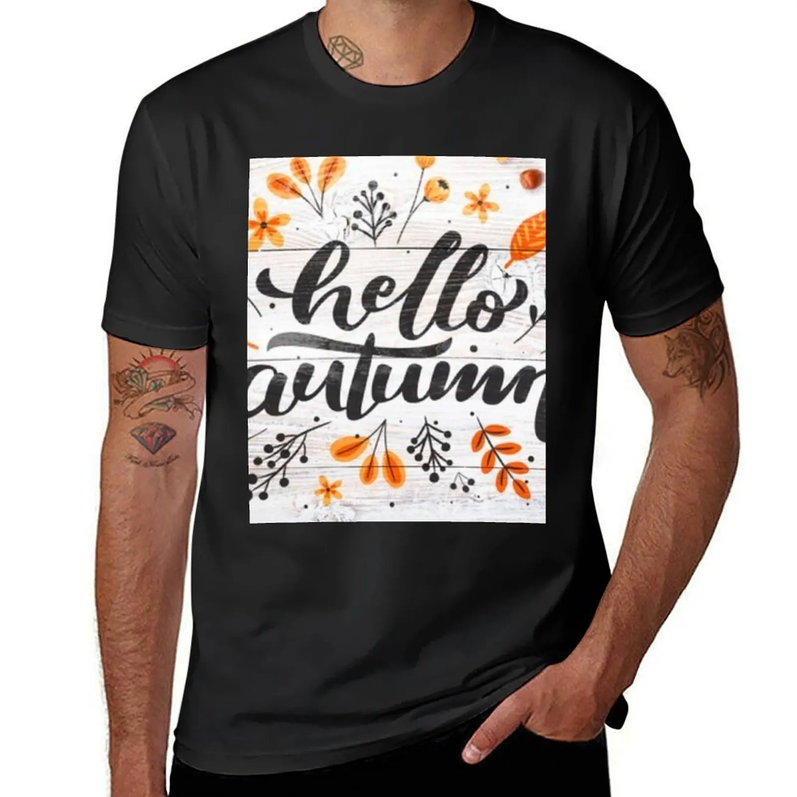

Autumn T-Shirt blanks shirts graphic tees anime clothes anime slim fit t shirts for men