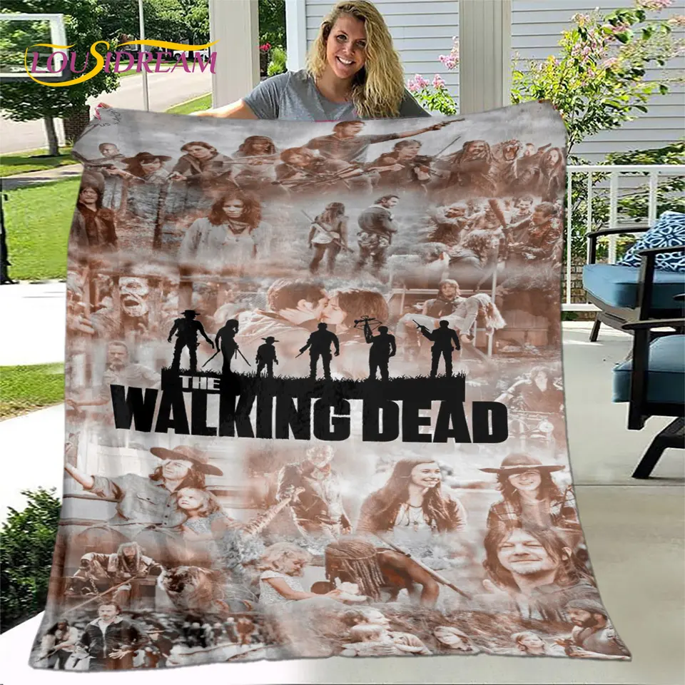 The Walking Dead Horror Morbida coperta di peluche, coperta
